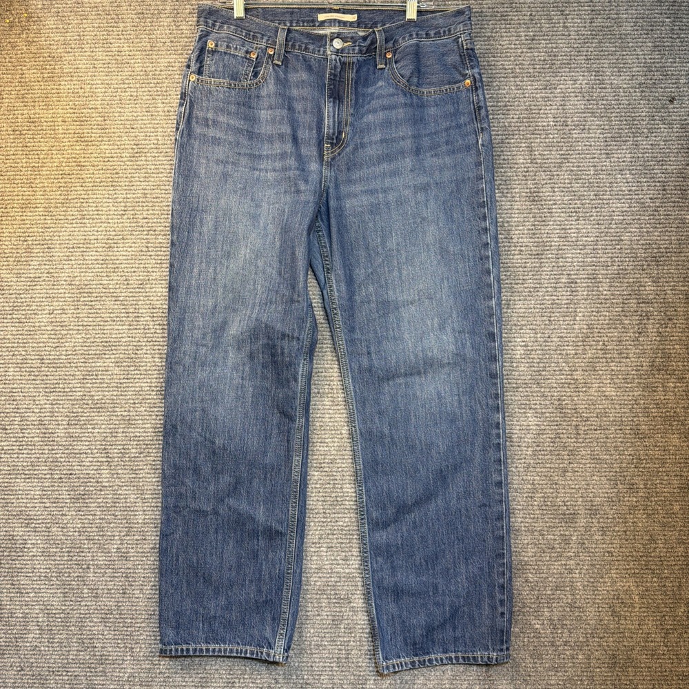 Levis Low Pro Straight Jeans Mens Blue Denim 100% cotton Size 32 x 30